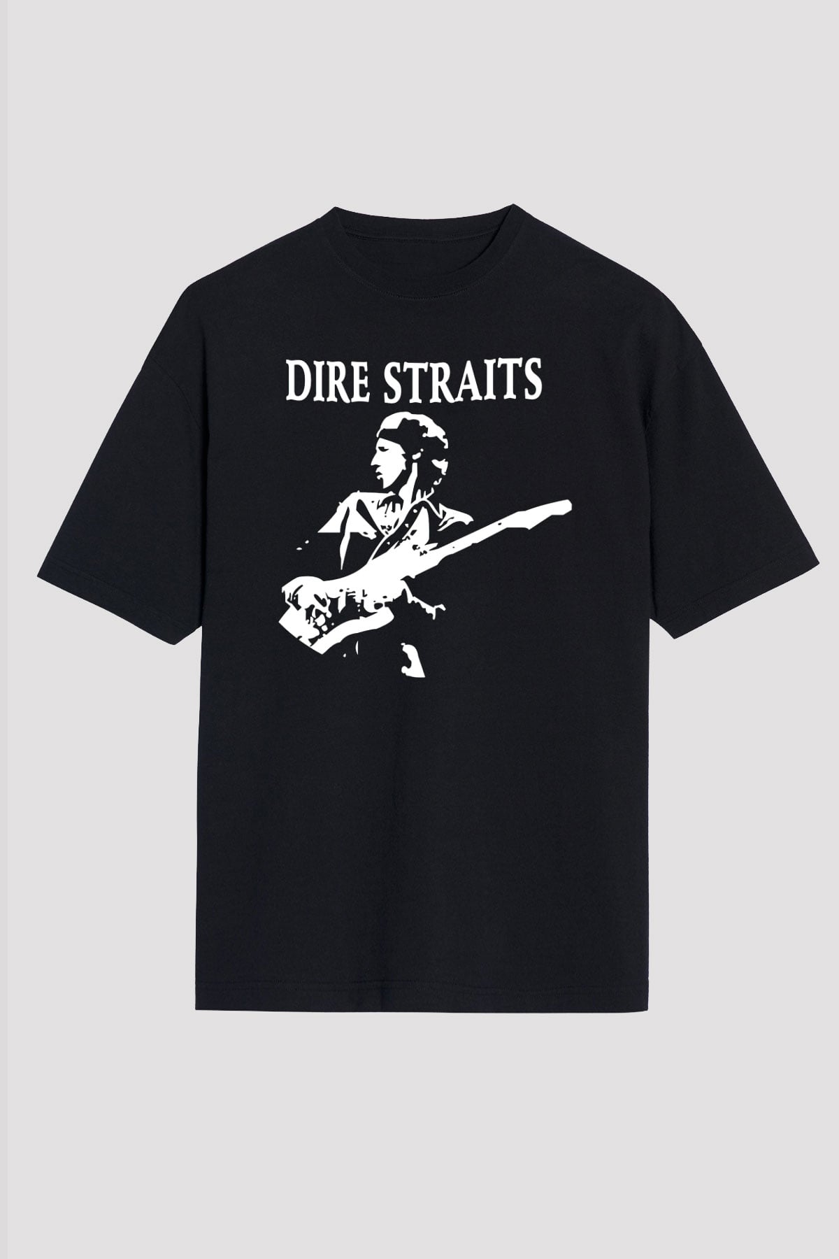 Dire Straits Siyah Unisex Oversize Tişört T-Shirt