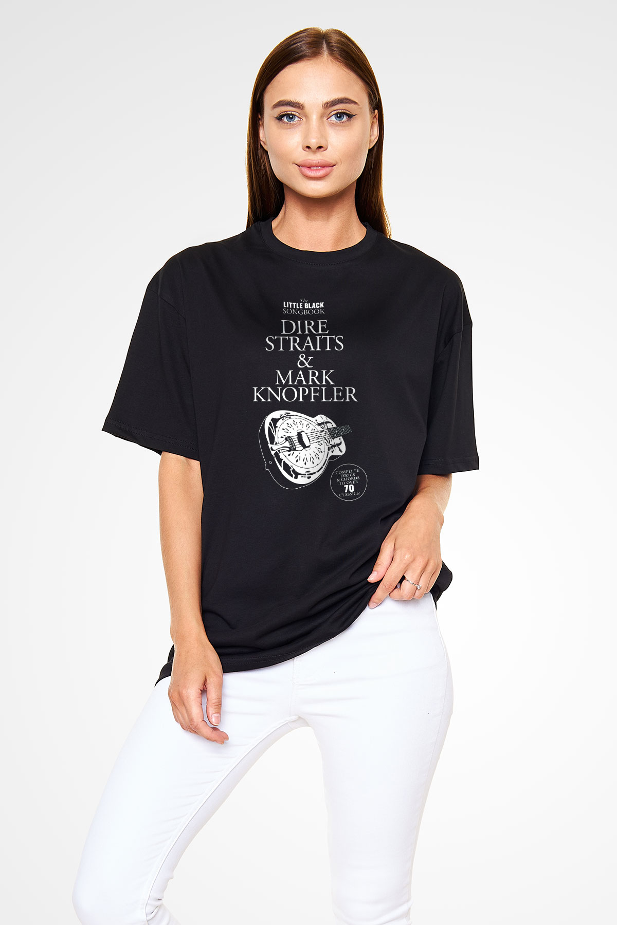Dire Straits Siyah Unisex Oversize Tişört T-Shirt