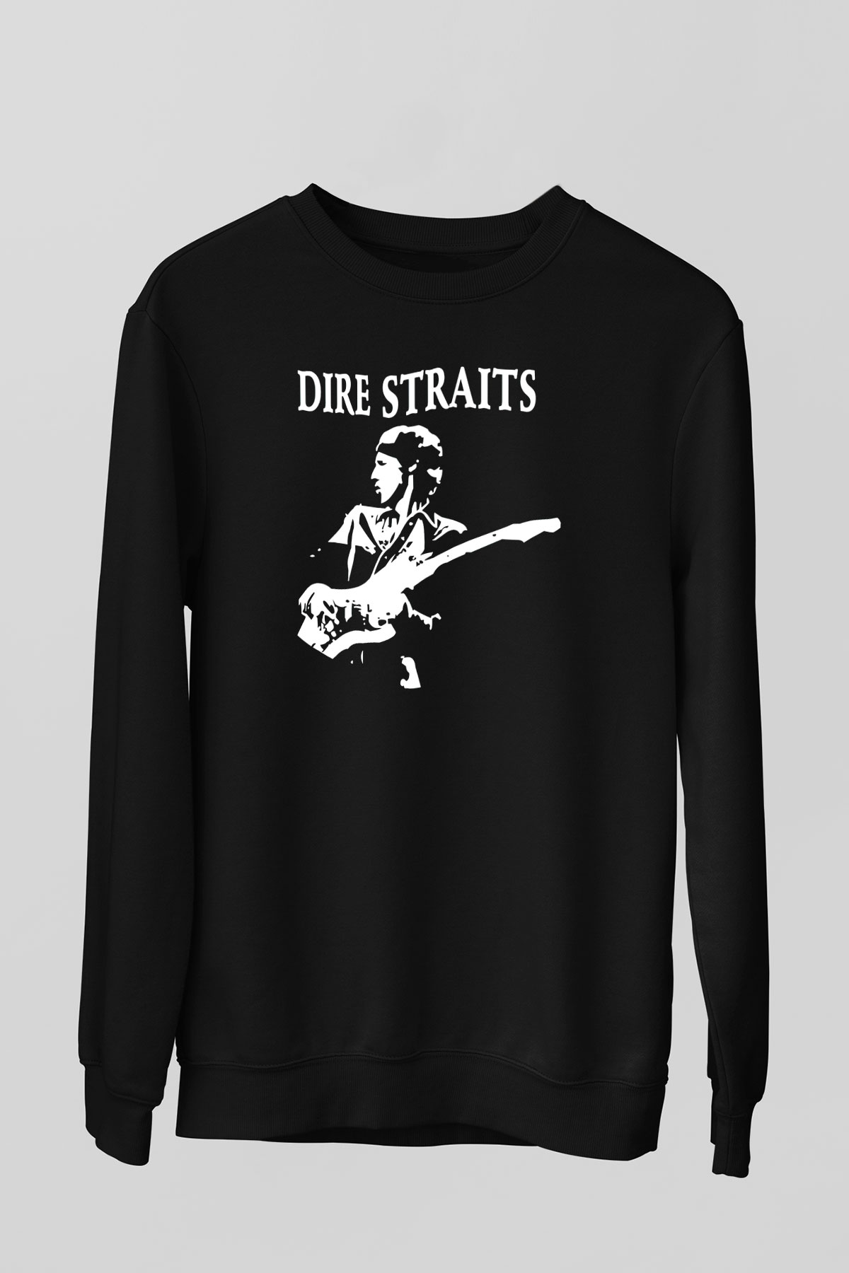 Dire Straits Siyah Unisex Sweatshirt