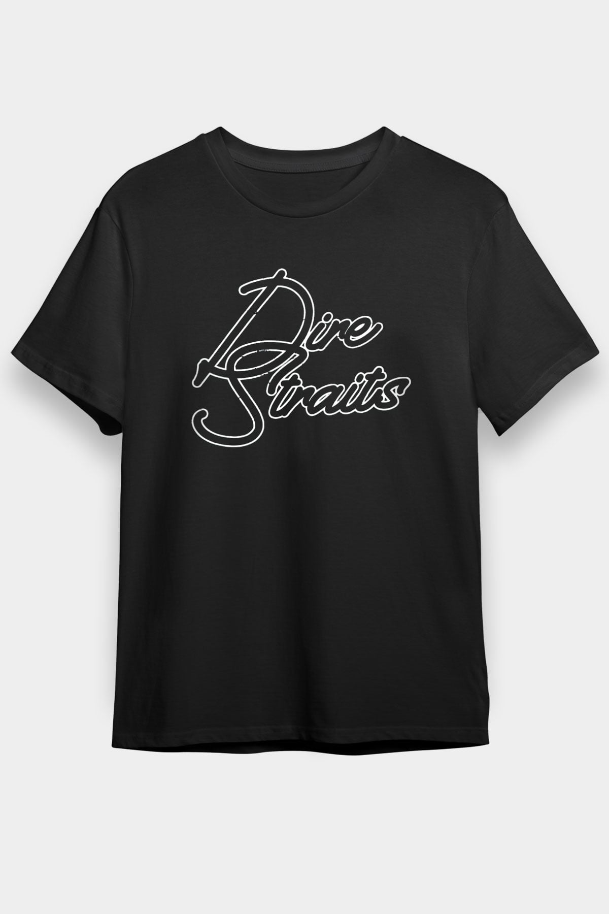 Dire Straits Siyah Unisex Tişört T-Shirt - TişörtFabrikası
