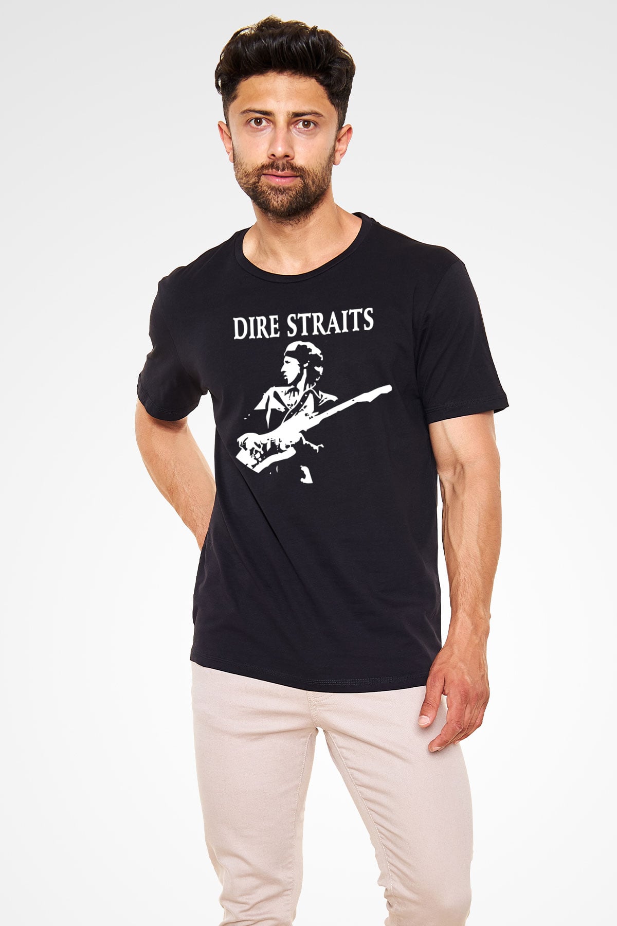 Dire Straits Siyah Unisex Tişört T-Shirt - TişörtFabrikası