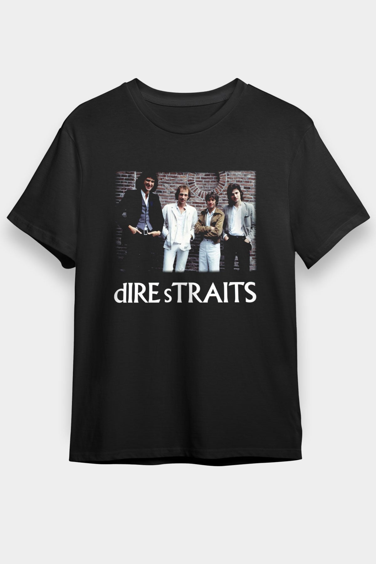 Dire Straits Siyah Unisex Tişört T-Shirt - TişörtFabrikası