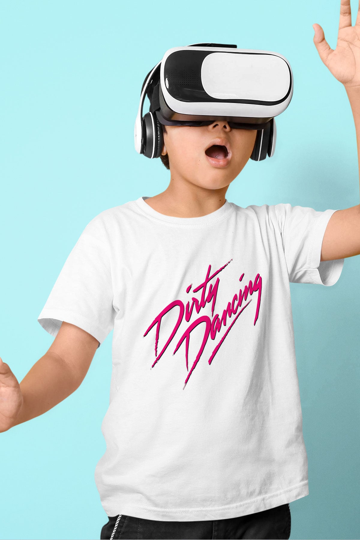 Dirty Dancing Baskılı Beyaz Unisex Çocuk Tişört