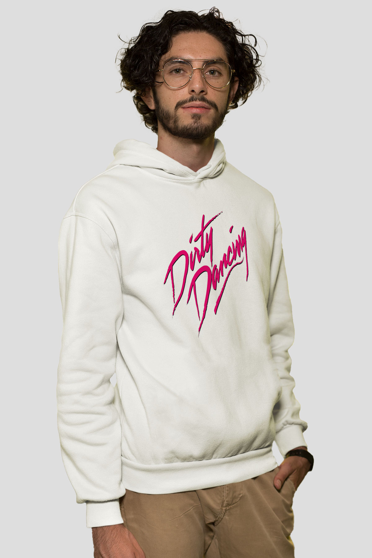 Dirty Dancing Beyaz Unisex Kapşonlu Sweatshirt