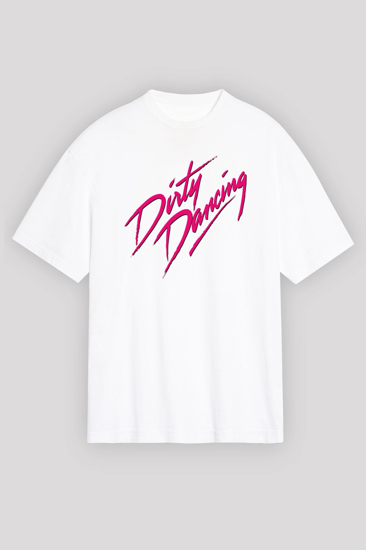 Dirty Dancing Beyaz Unisex Oversize Tişört