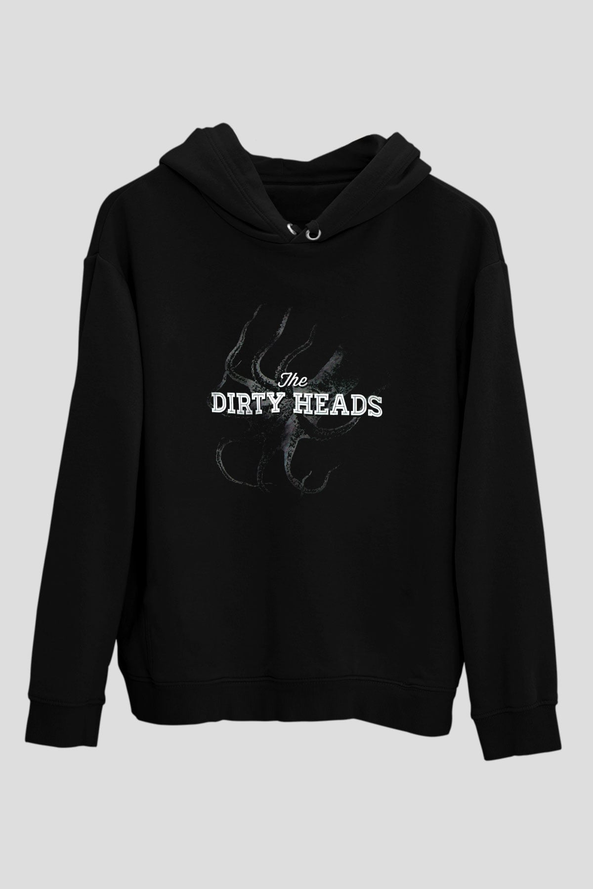 Dirty Heads Siyah Unisex Kapüşonlu Sweatshirt