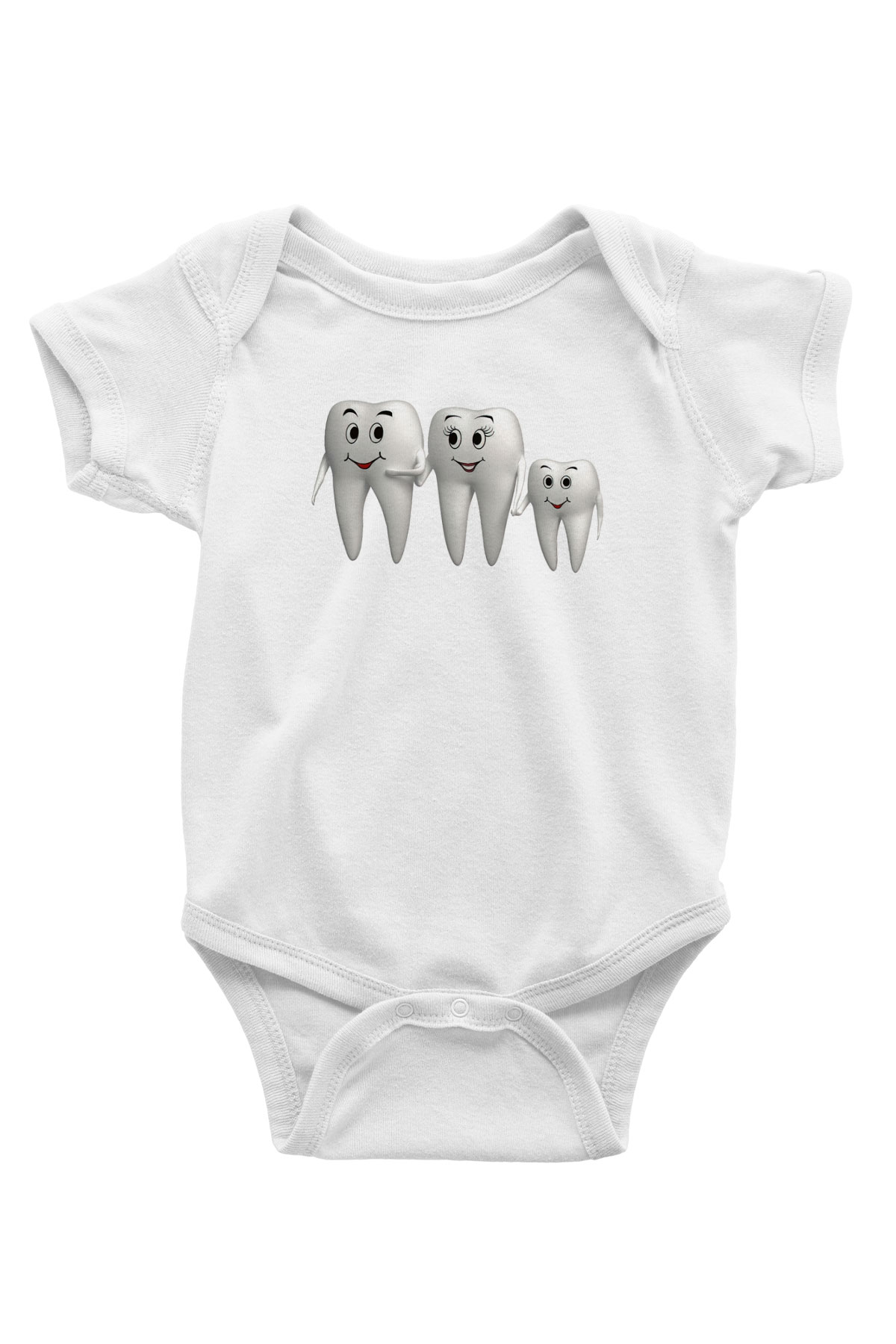 Diş hekimi Baskılı Beyaz Unisex Bebek Body - Zıbın