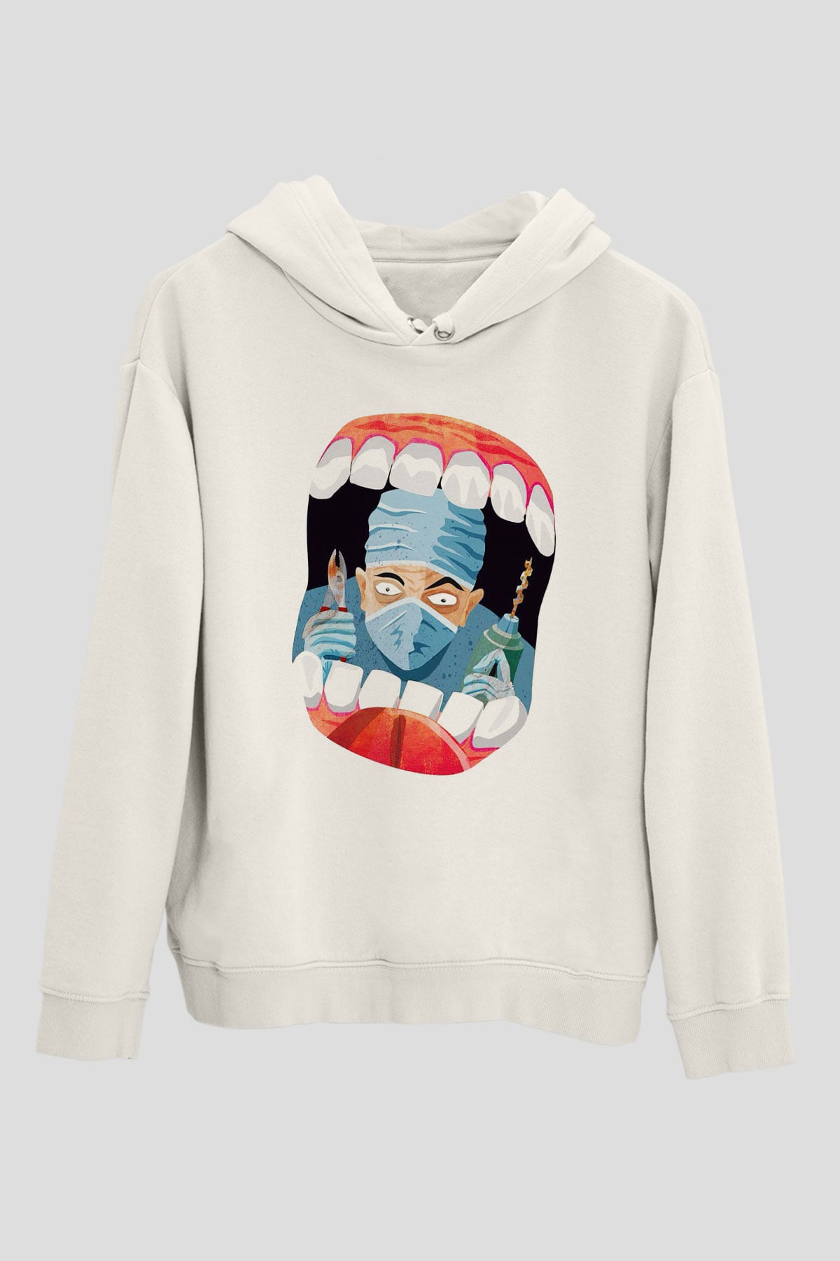 Diş hekimi Beyaz Unisex Hoodie