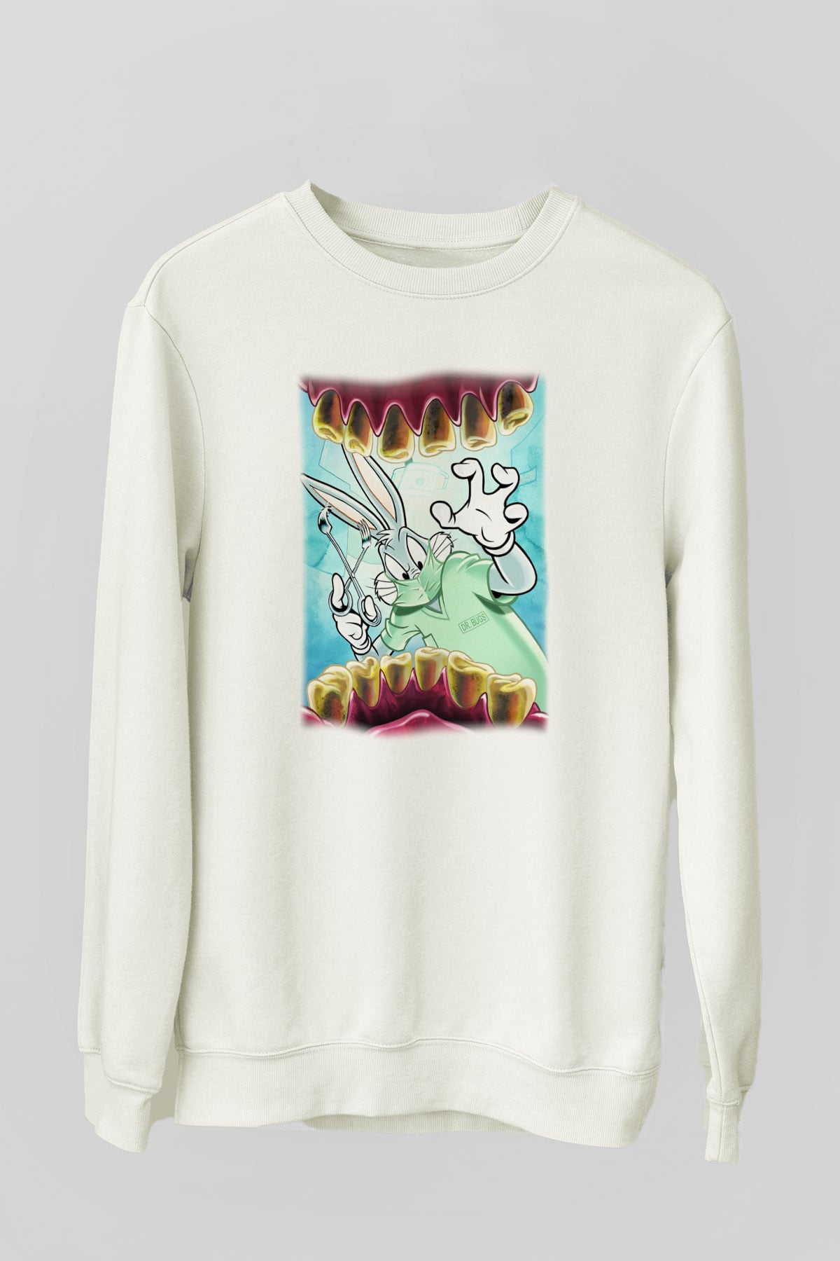 Diş hekimi Beyaz Unisex Sweatshirt