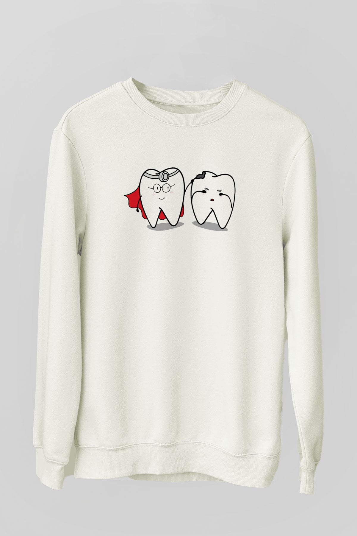 Diş hekimi Beyaz Unisex Sweatshirt