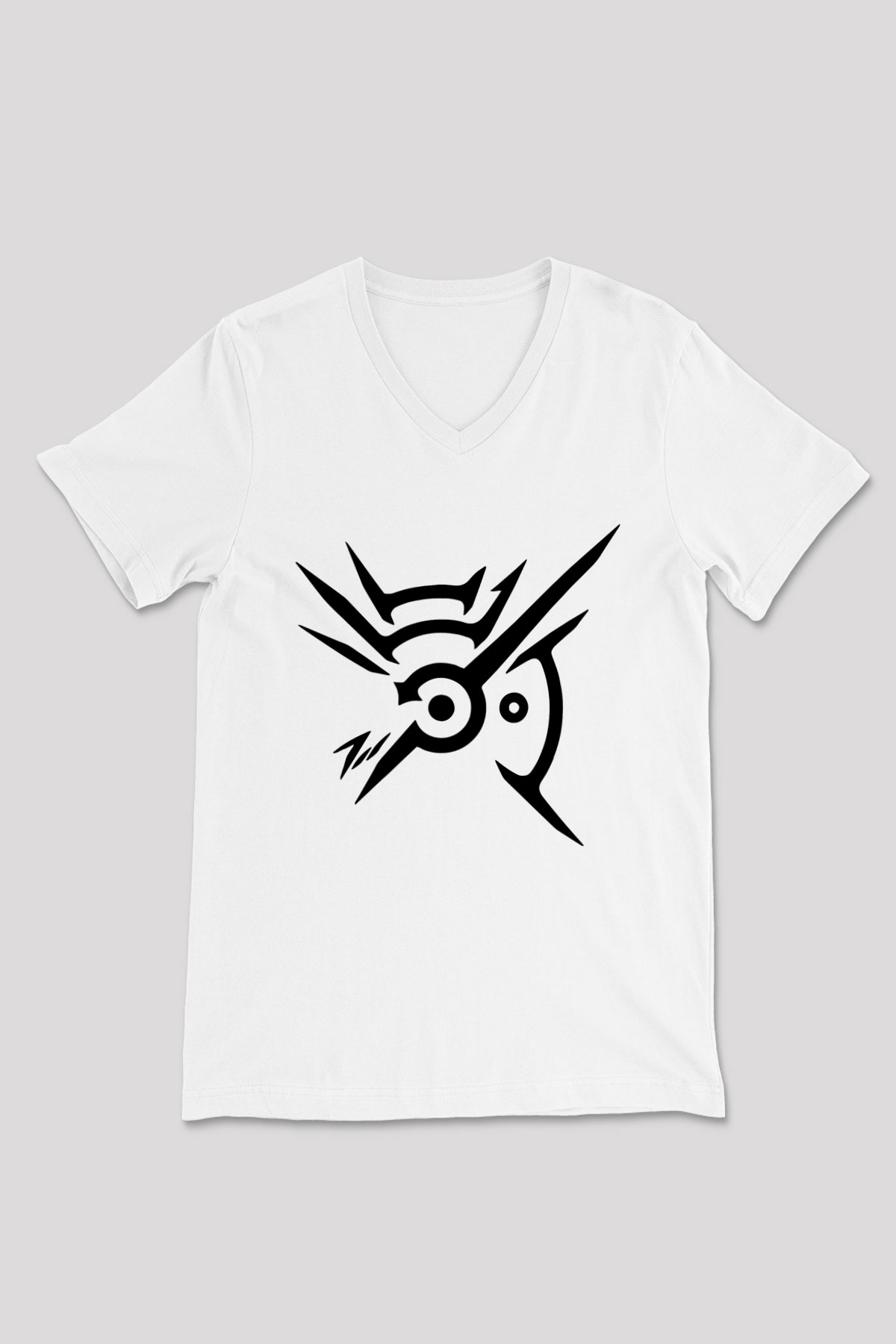Dishonored 2 Beyaz Unisex V Yaka Tişört T-Shirt