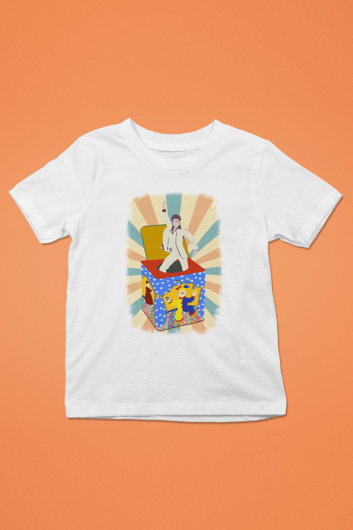 Disko Beyaz Unisex Çocuk Tişört