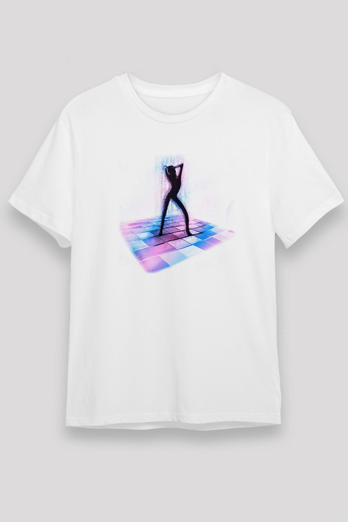 Disko Beyaz Unisex Tişört T-Shirt - TişörtFabrikası