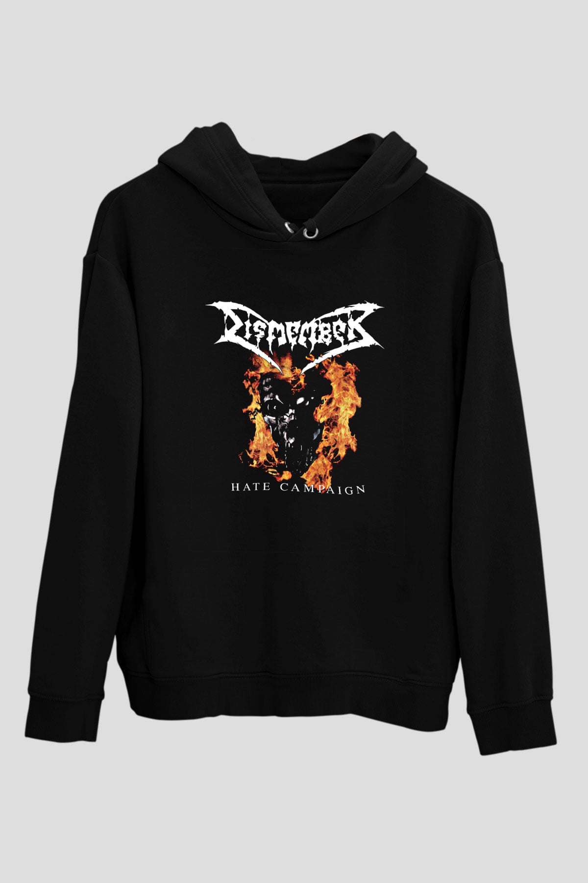 Dismember Baskılı Unisex Siyah Hoodie