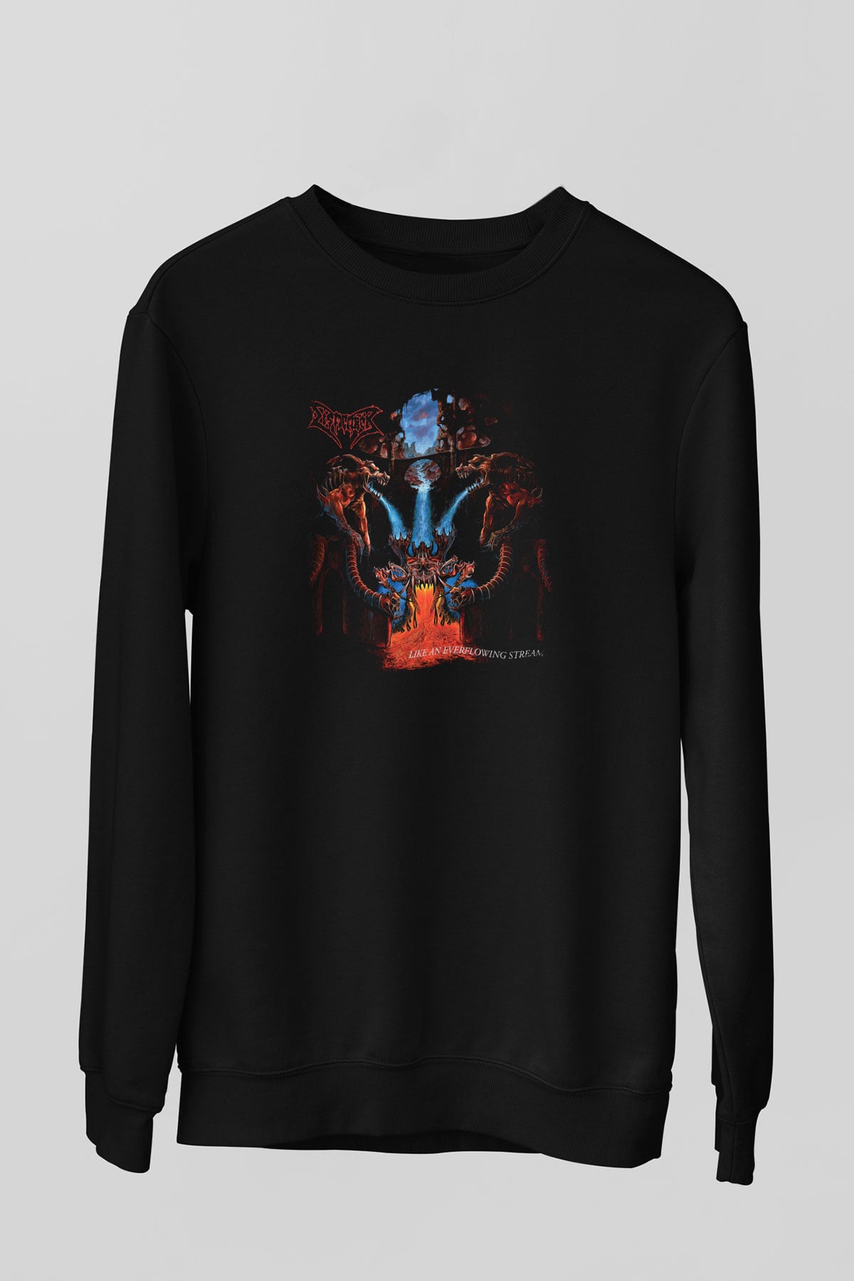 Dismember Baskılı Unisex Siyah Sweatshirt
