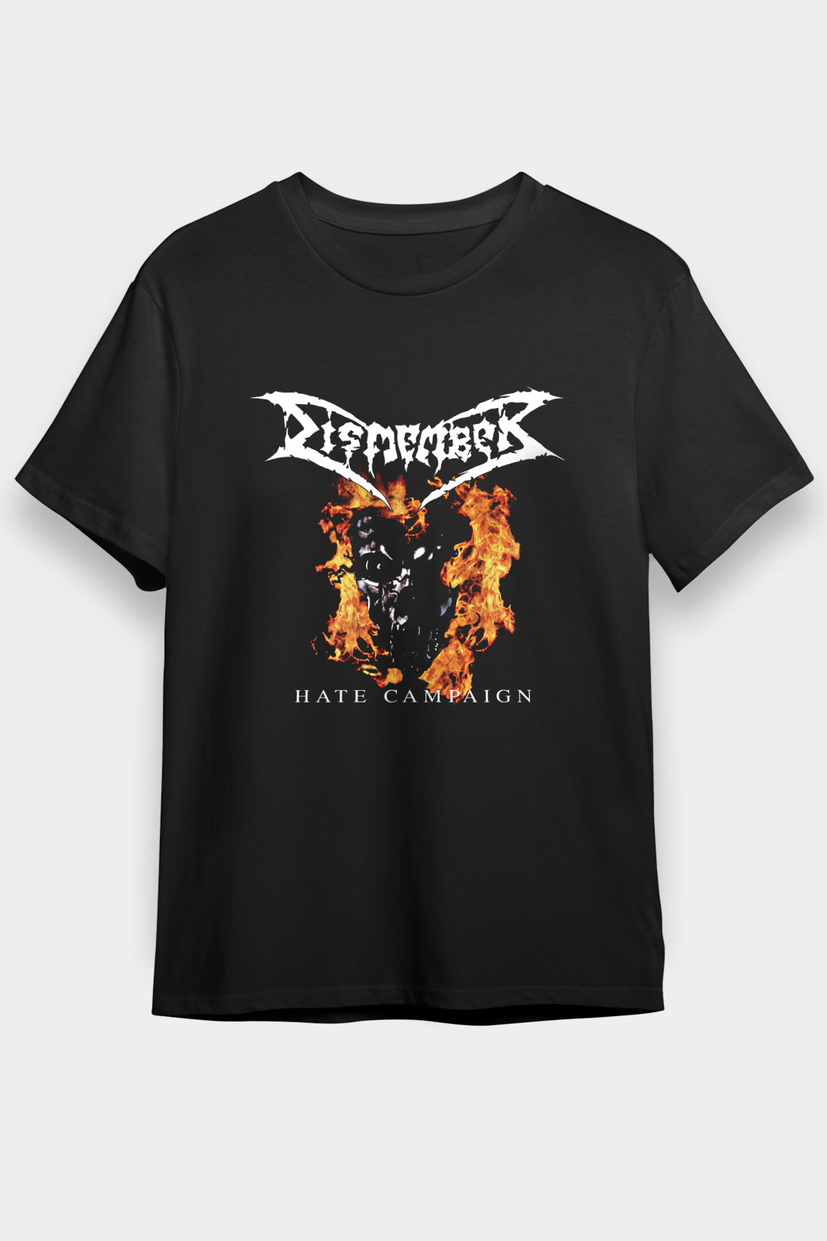 Dismember Baskılı Unisex Siyah Tişört
