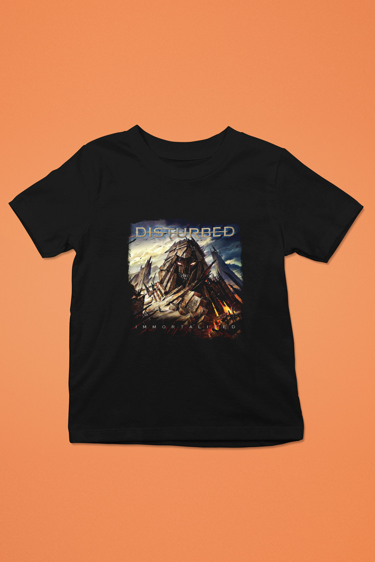 Disturbed Baskılı Unisex Siyah Çocuk Tişört