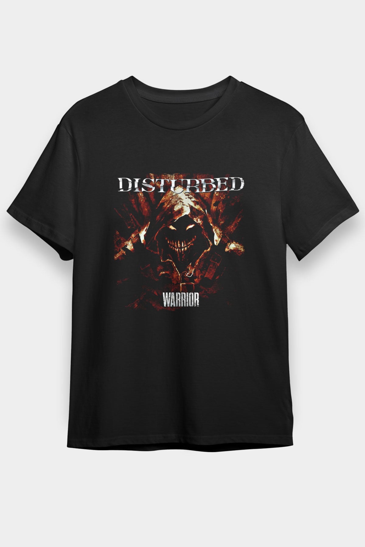 Disturbed Baskılı Unisex Siyah Tişört