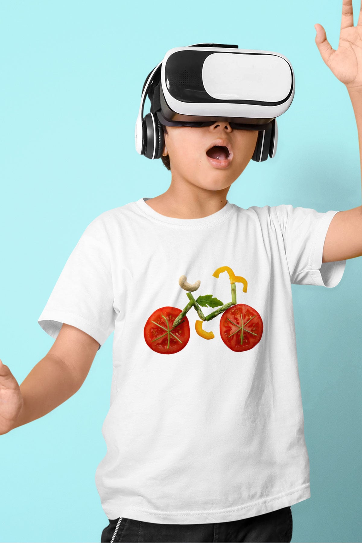 Diyetisyen Baskılı Beyaz Unisex Çocuk Tişört