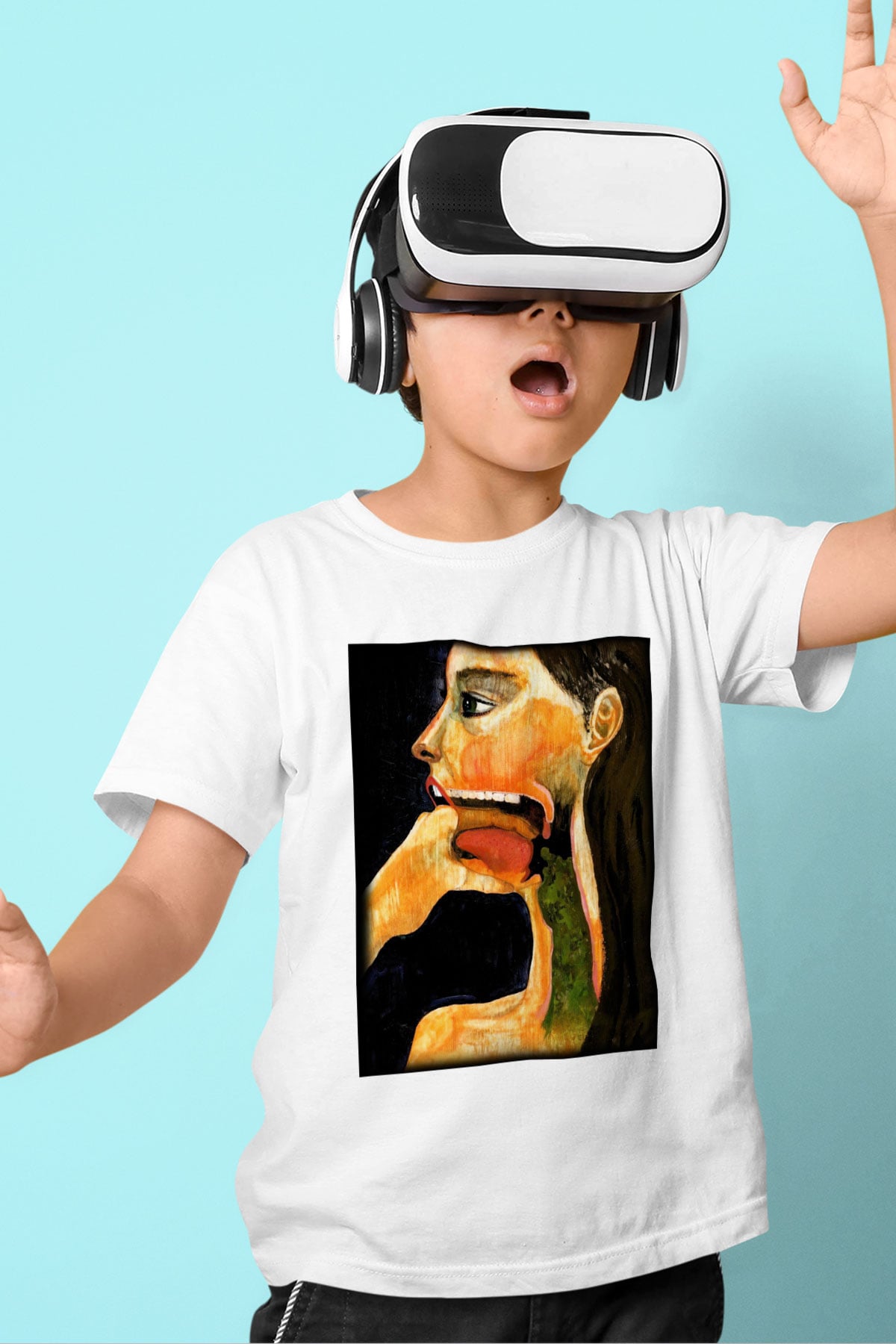 Diyetisyen Baskılı Beyaz Unisex Çocuk Tişört