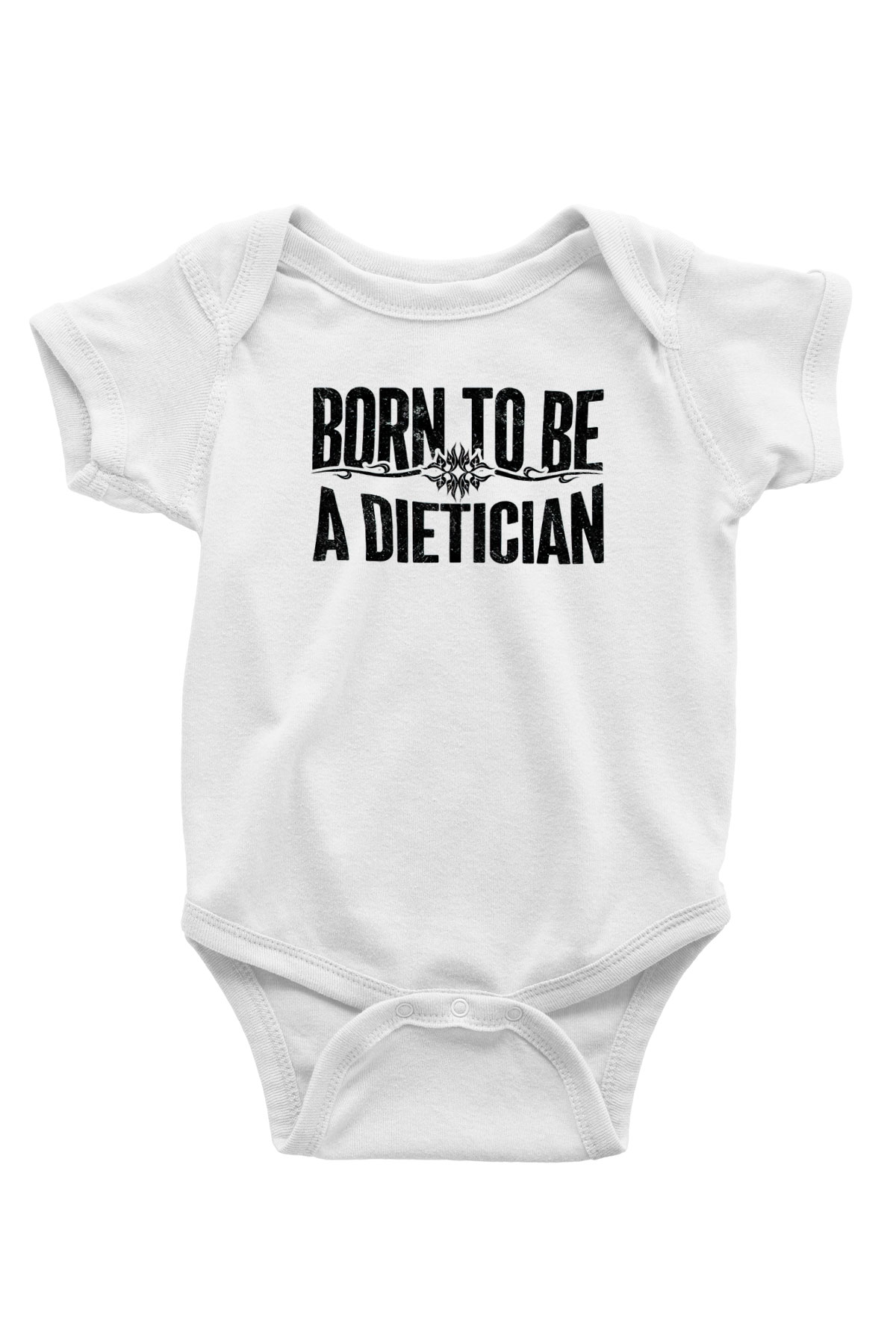 Diyetisyen Beyaz Bebek Body - Zıbın