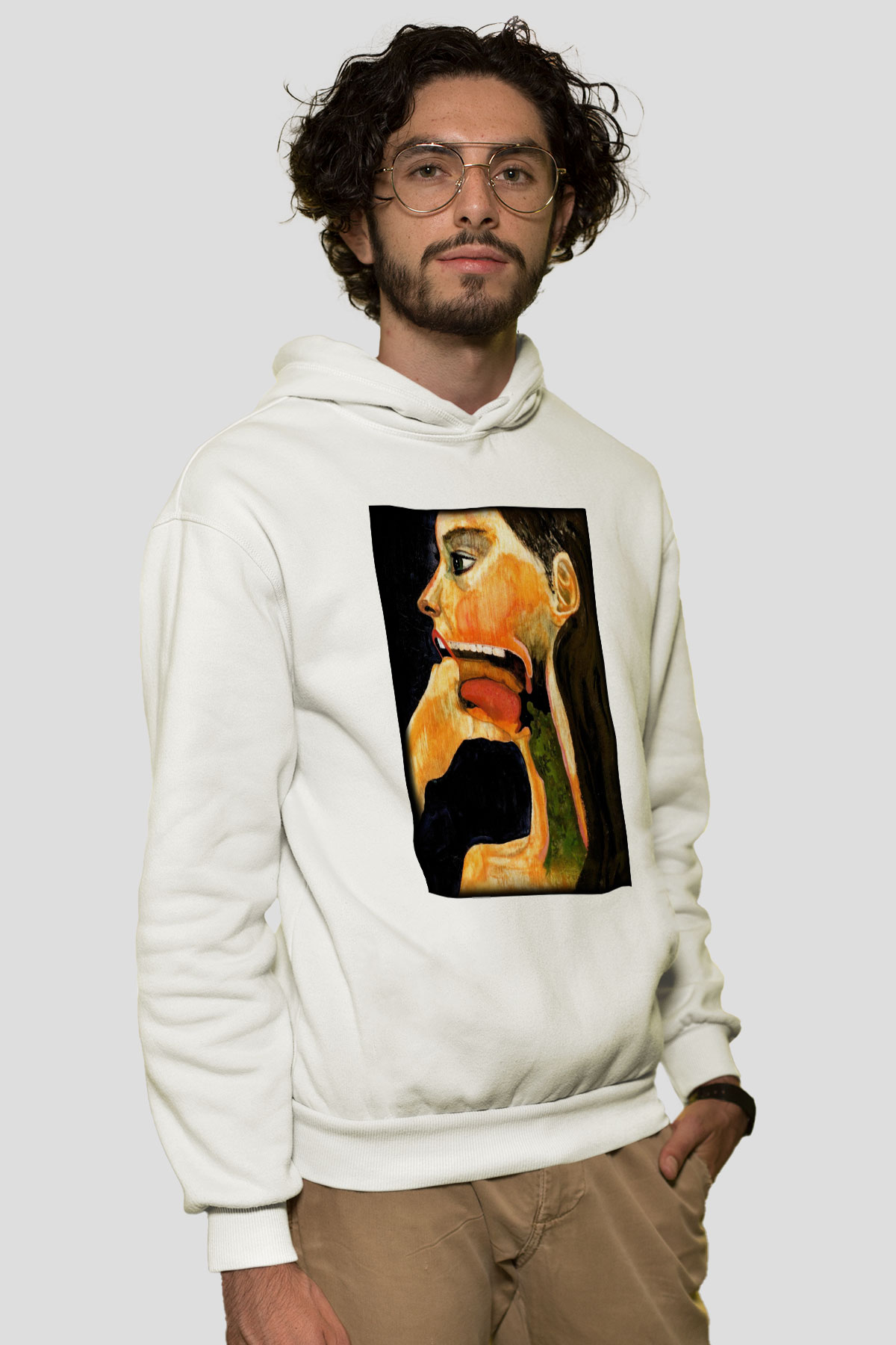 Diyetisyen Beyaz Unisex Hoodie