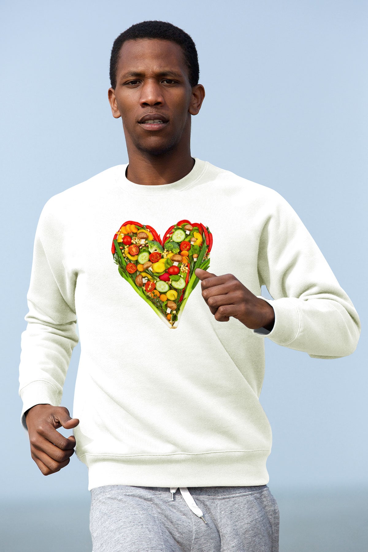 Diyetisyen Beyaz Unisex Sweatshirt