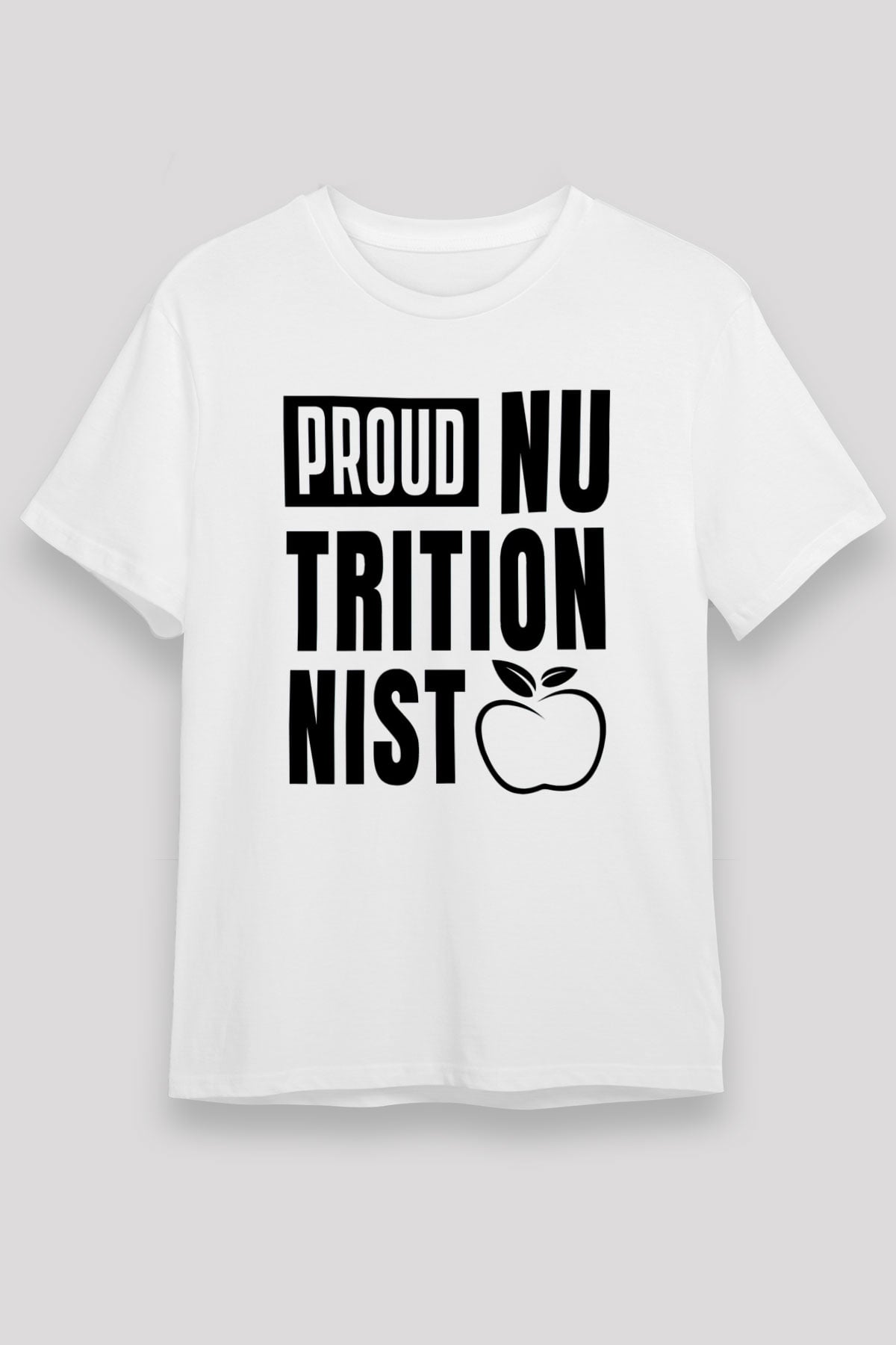 Diyetisyen Beyaz Unisex Tişört T-Shirt - TişörtFabrikası