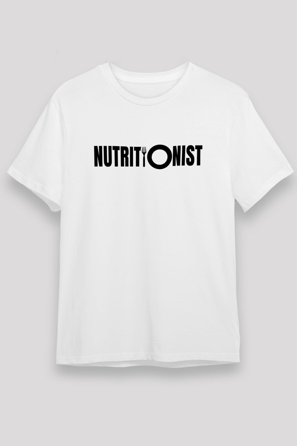 Diyetisyen Beyaz Unisex Tişört T-Shirt - TişörtFabrikası