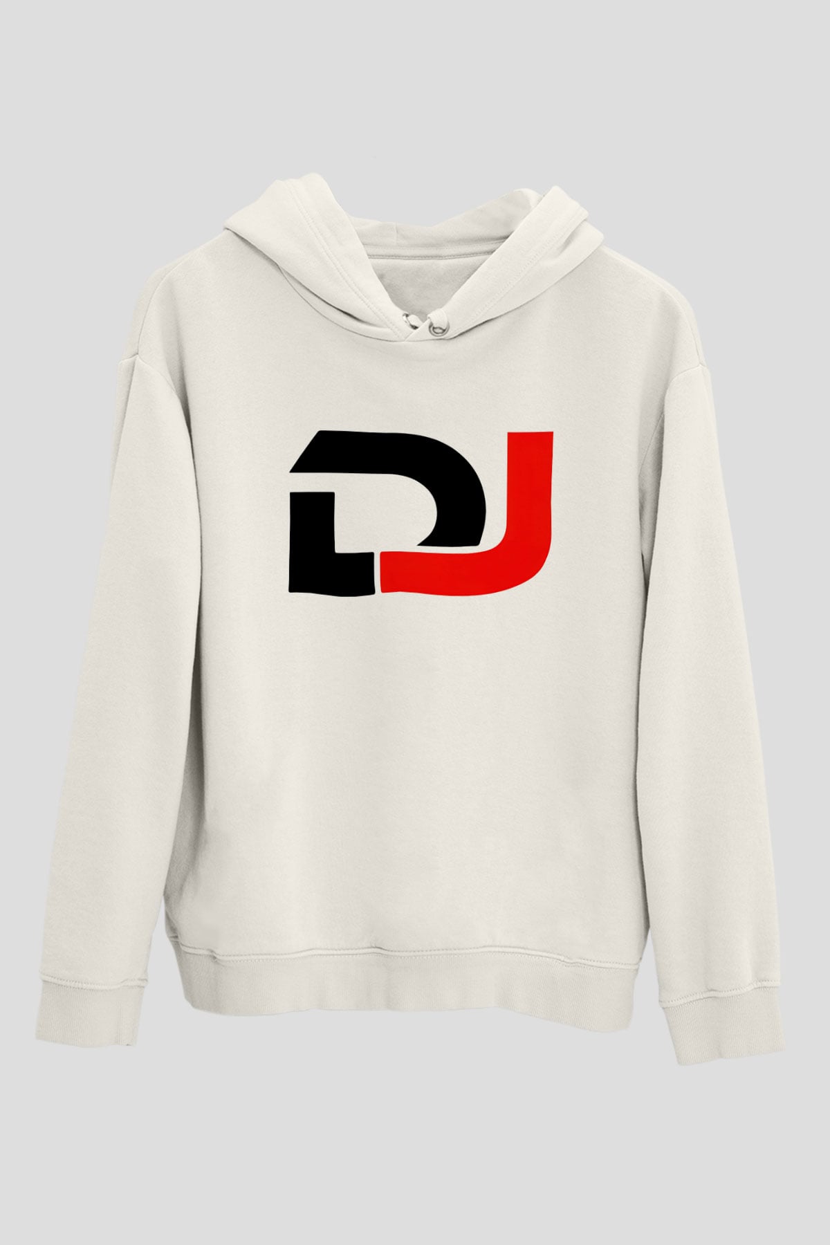 DJ Beyaz Unisex Kapşonlu Sweatshirt