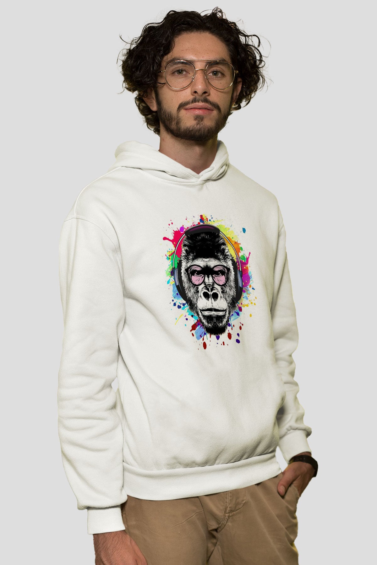 DJ MaymunBeyaz Tshirt Unisex Hoodie