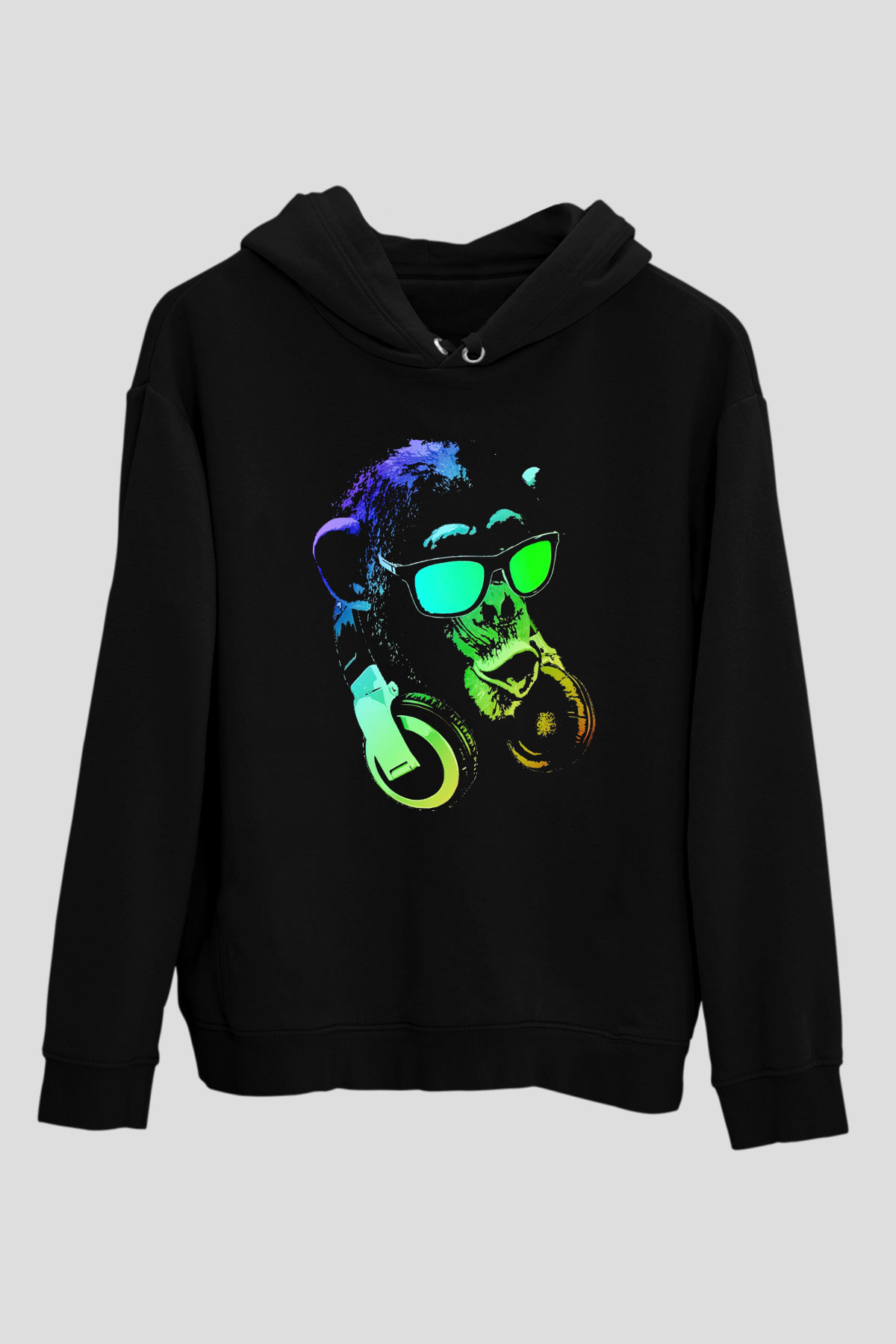 DJ ŞempanzeSiyah  Unisex Hoodie