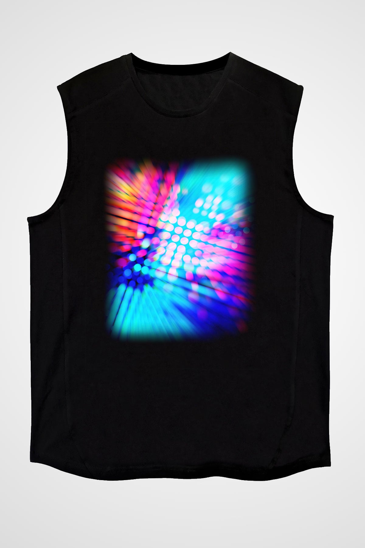 DJ Siyah Unisex Kolsuz Tişört