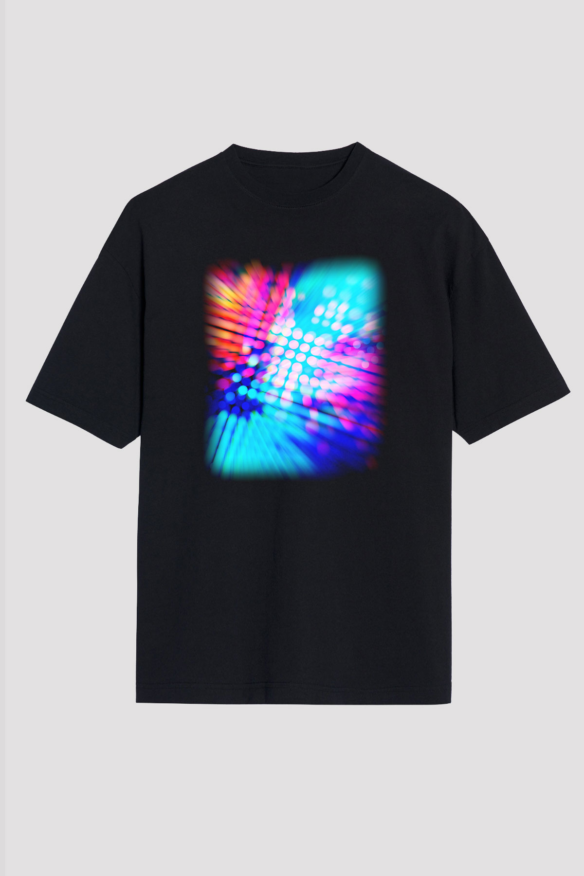 DJ Siyah Unisex Oversize Tişört T-Shirt
