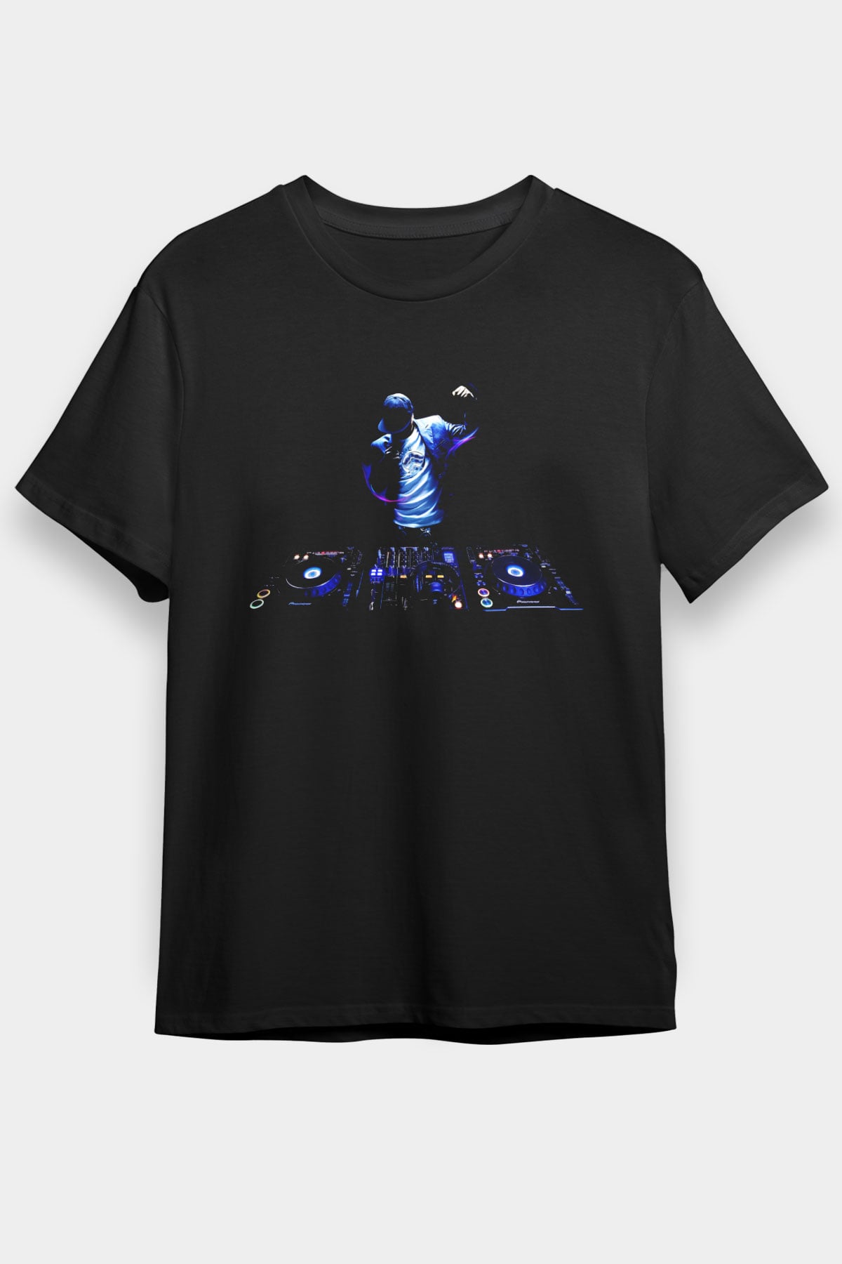 DJ Siyah Unisex Tişört T-Shirt - TişörtFabrikası