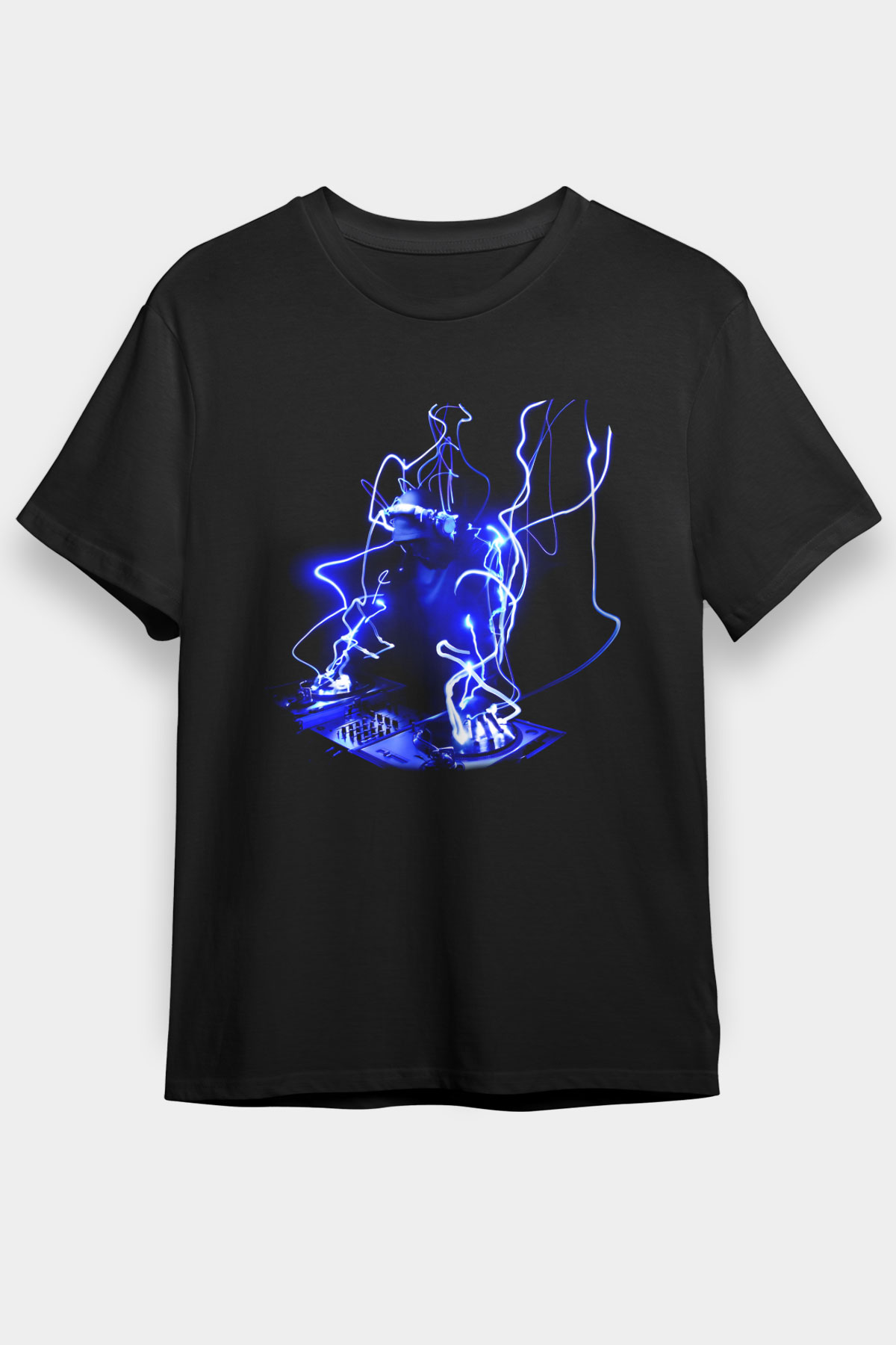 DJ Siyah Unisex Tişört T-Shirt - TişörtFabrikası
