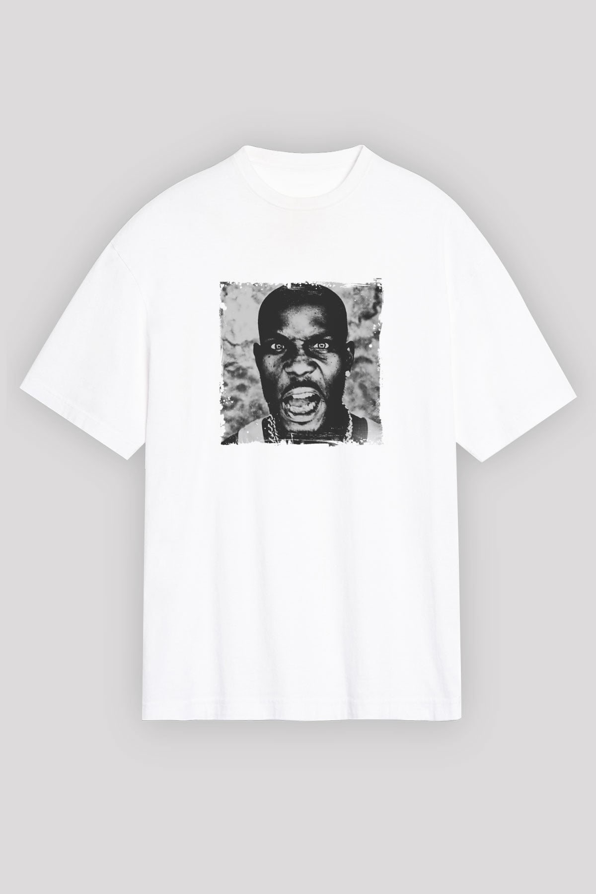 DMX Baskılı Unisex Beyaz Tişört