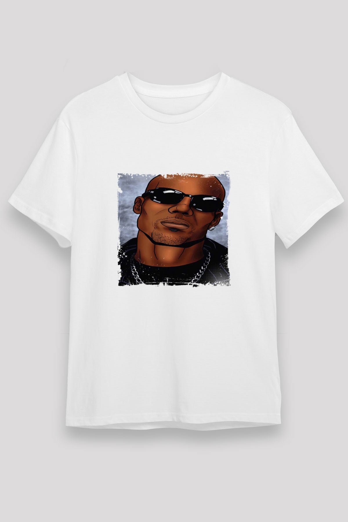 DMX Baskılı Unisex Beyaz Tişört