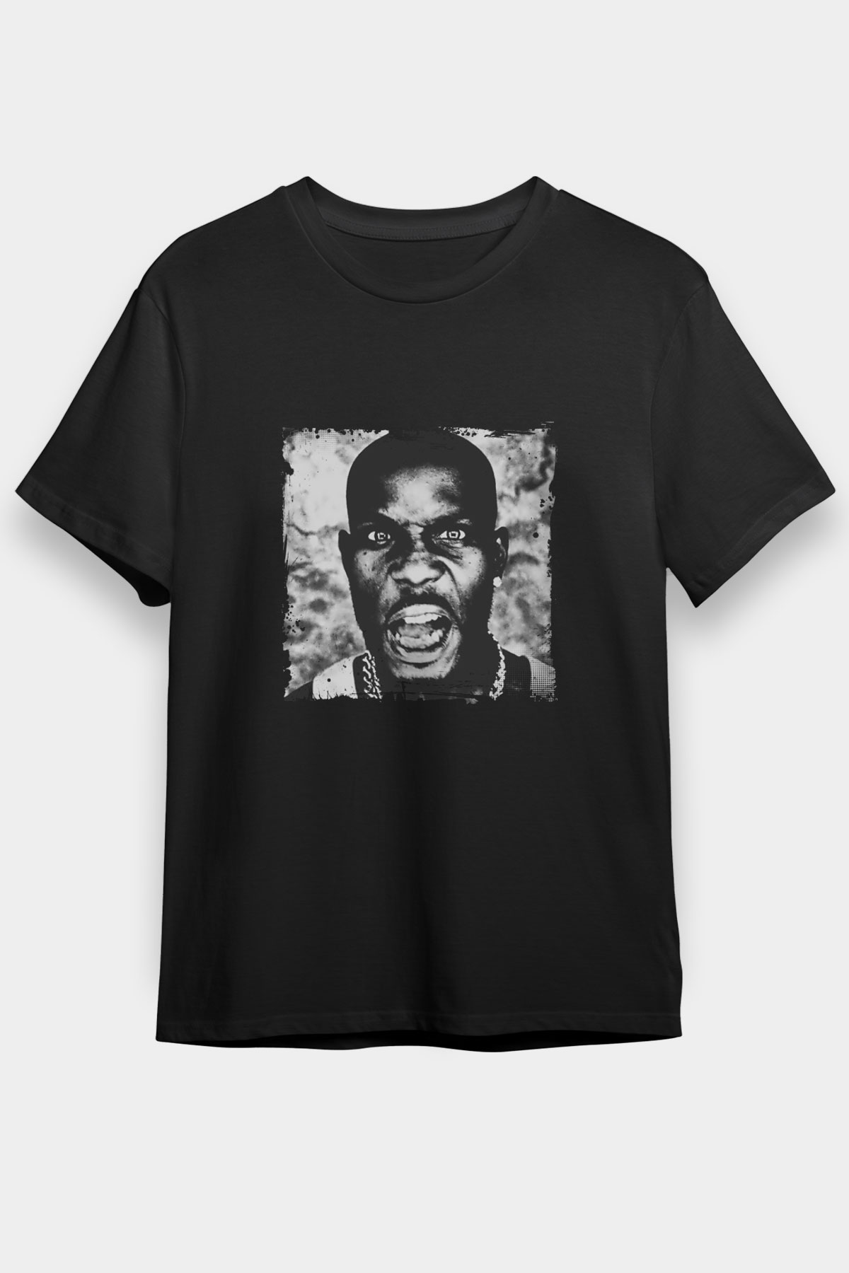 DMX Baskılı Unisex Siyah Tişört