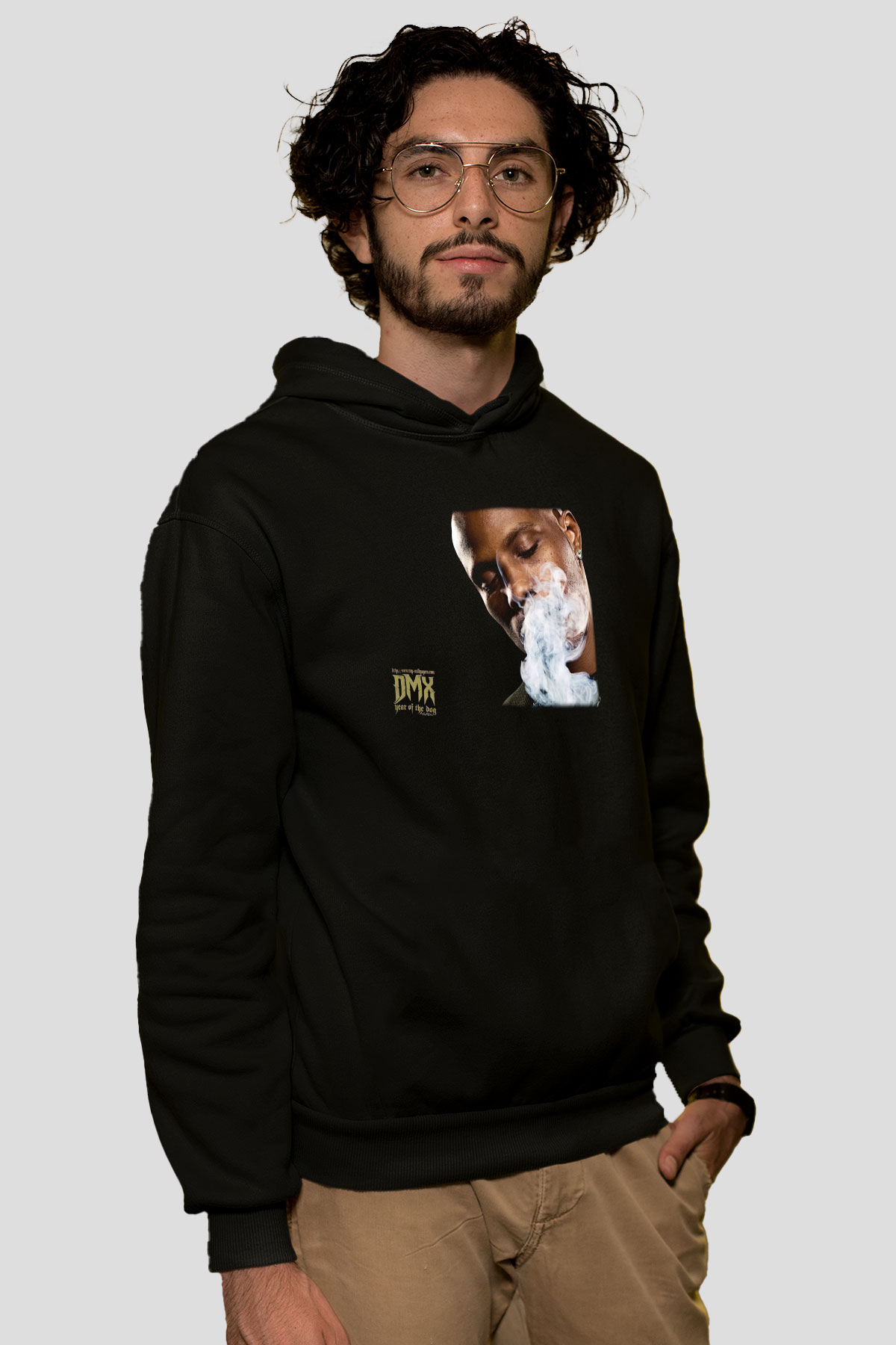 DMX Siyah Unisex Kapüşonlu Sweatshirt