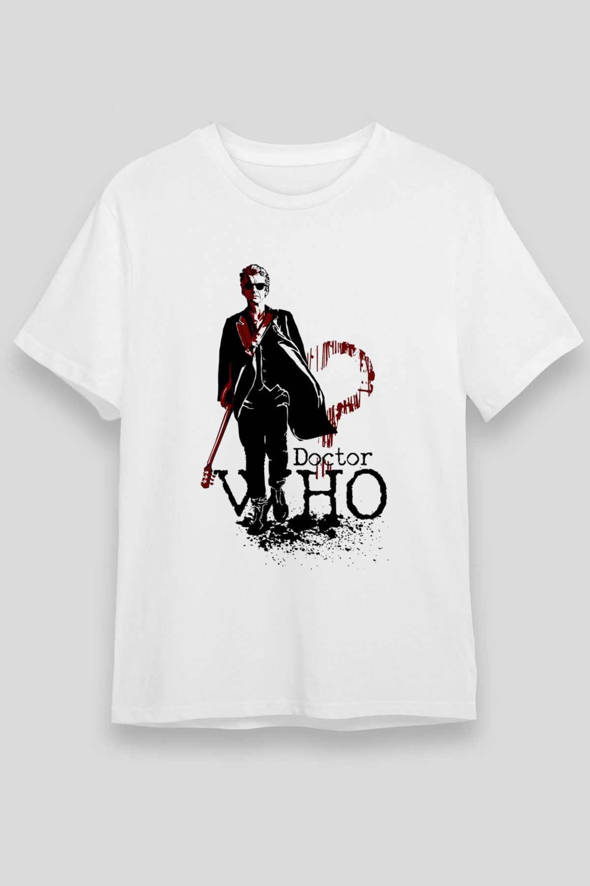 Doctor Who Beyaz Unisex Tişört T-Shirt