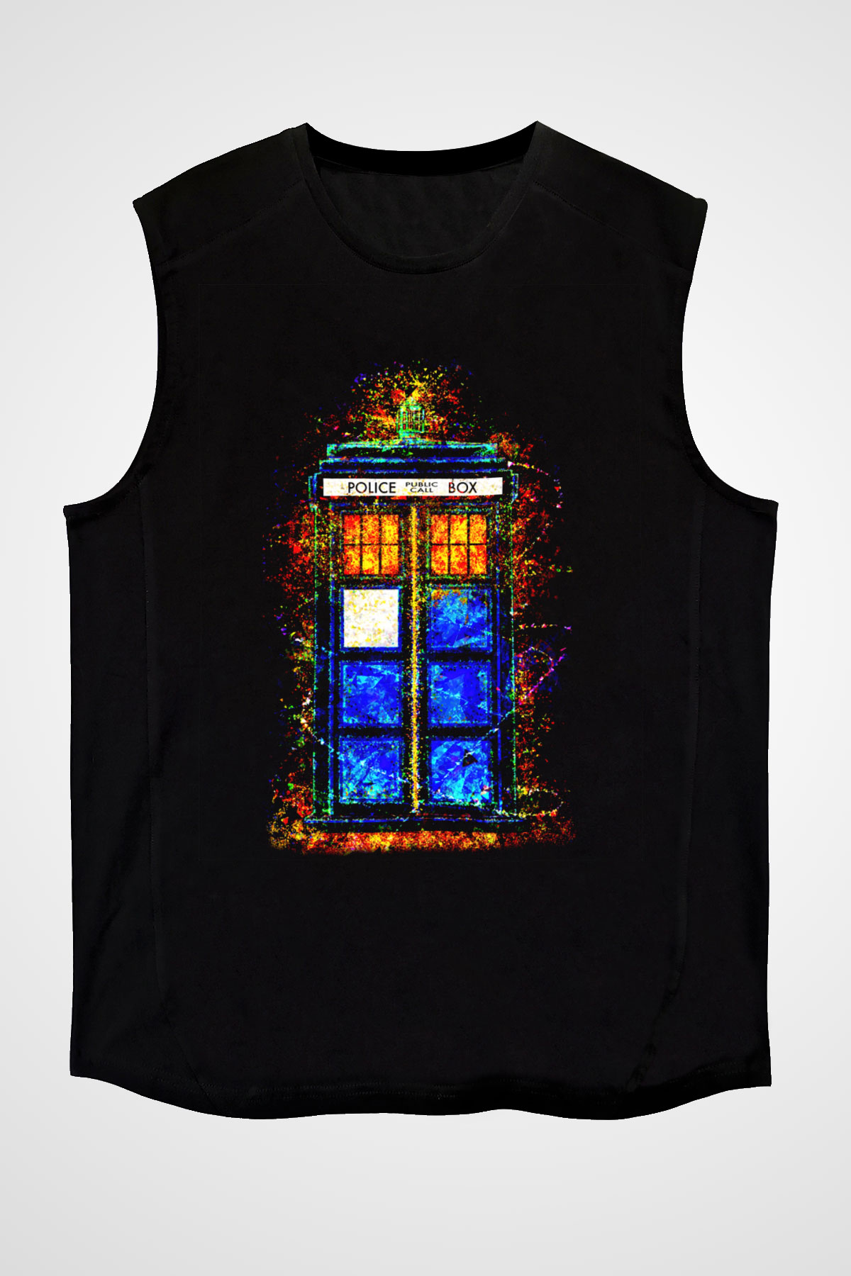 Doctor Who Siyah Unisex Kolsuz Tişört