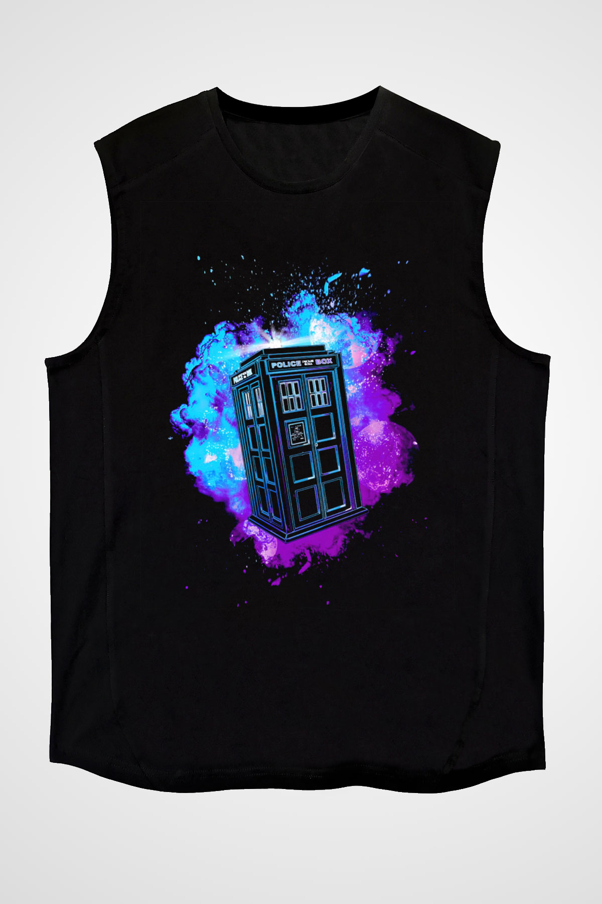 Doctor Who Siyah Unisex Kolsuz Tişört