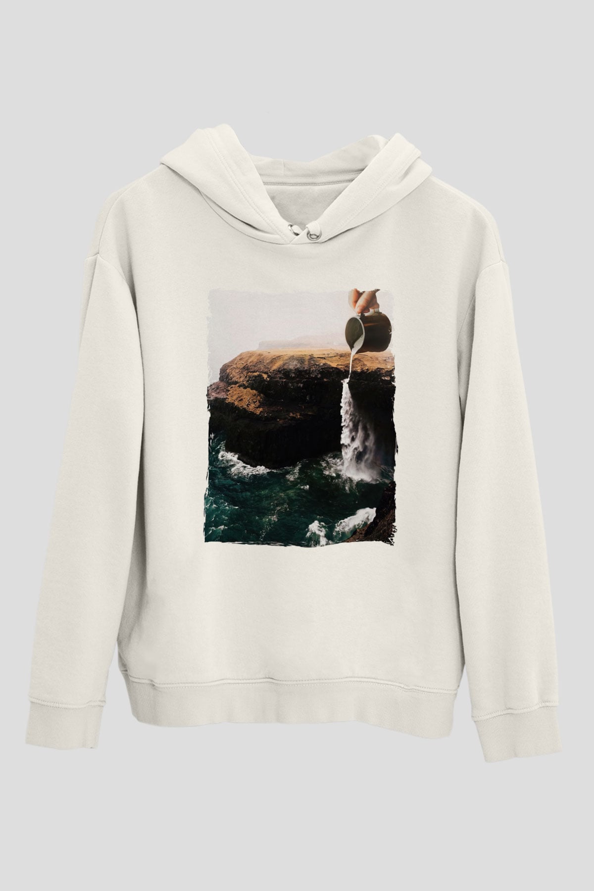 Doğa ManipülasyonBeyaz  Unisex Hoodie