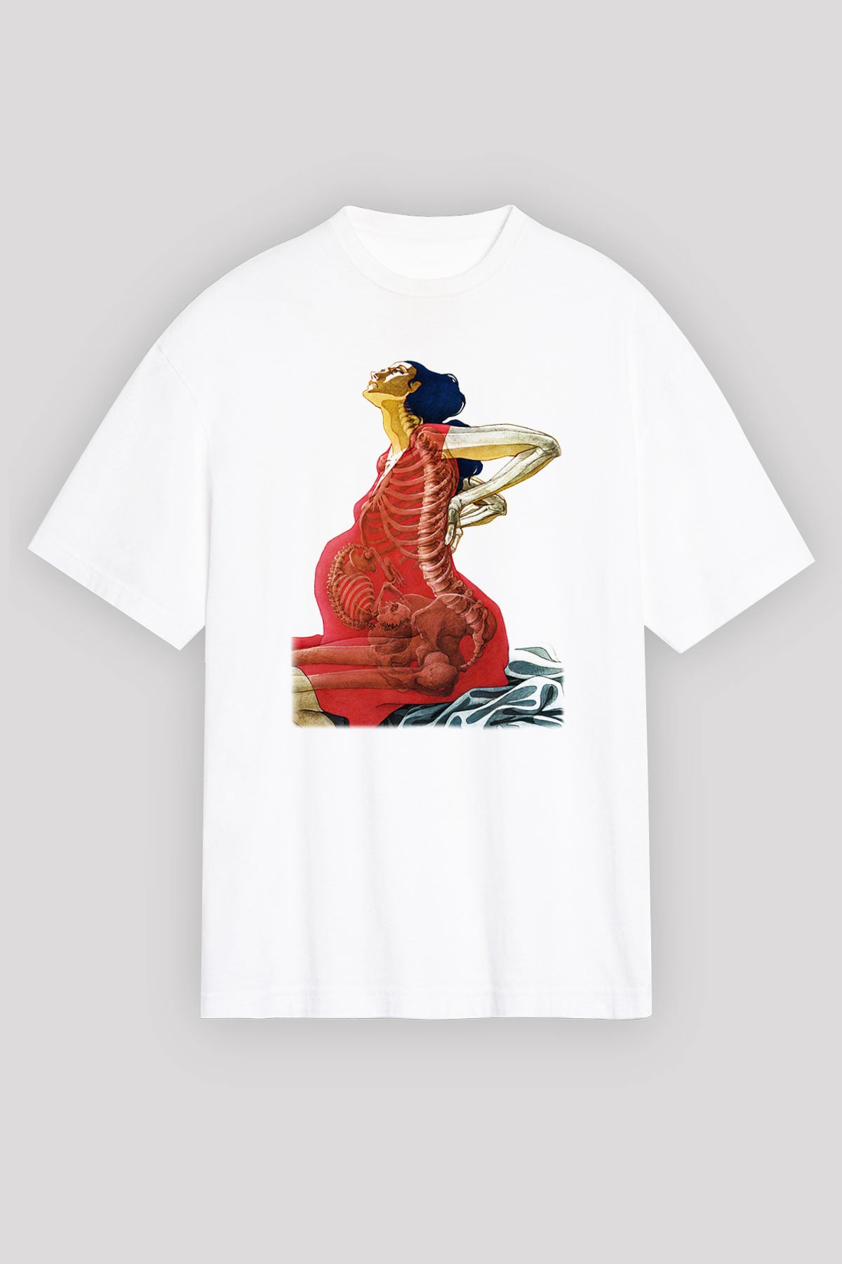 Doğum uzmanı Beyaz Unisex Oversize Tişört T-Shirt