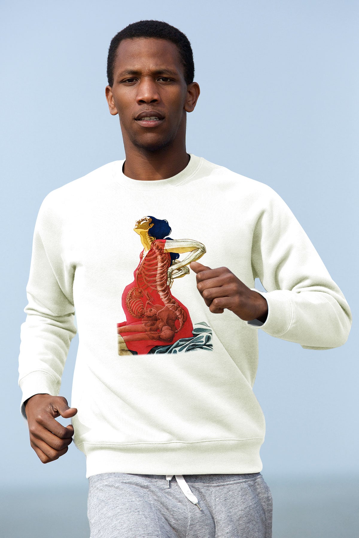 Doğum uzmanı Beyaz Unisex Sweatshirt