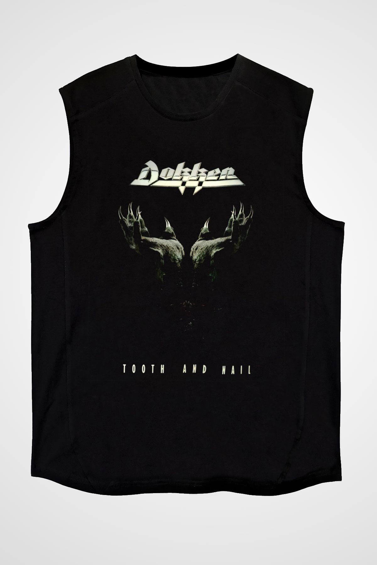 Dokken Siyah Unisex Kolsuz Tişört