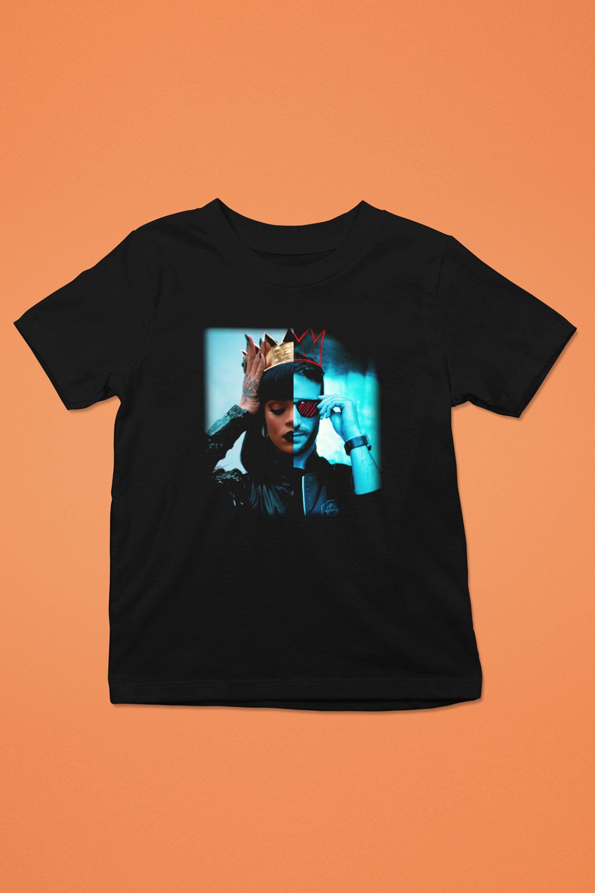 Don Diablo Baskılı Siyah Unisex Çocuk Tişört