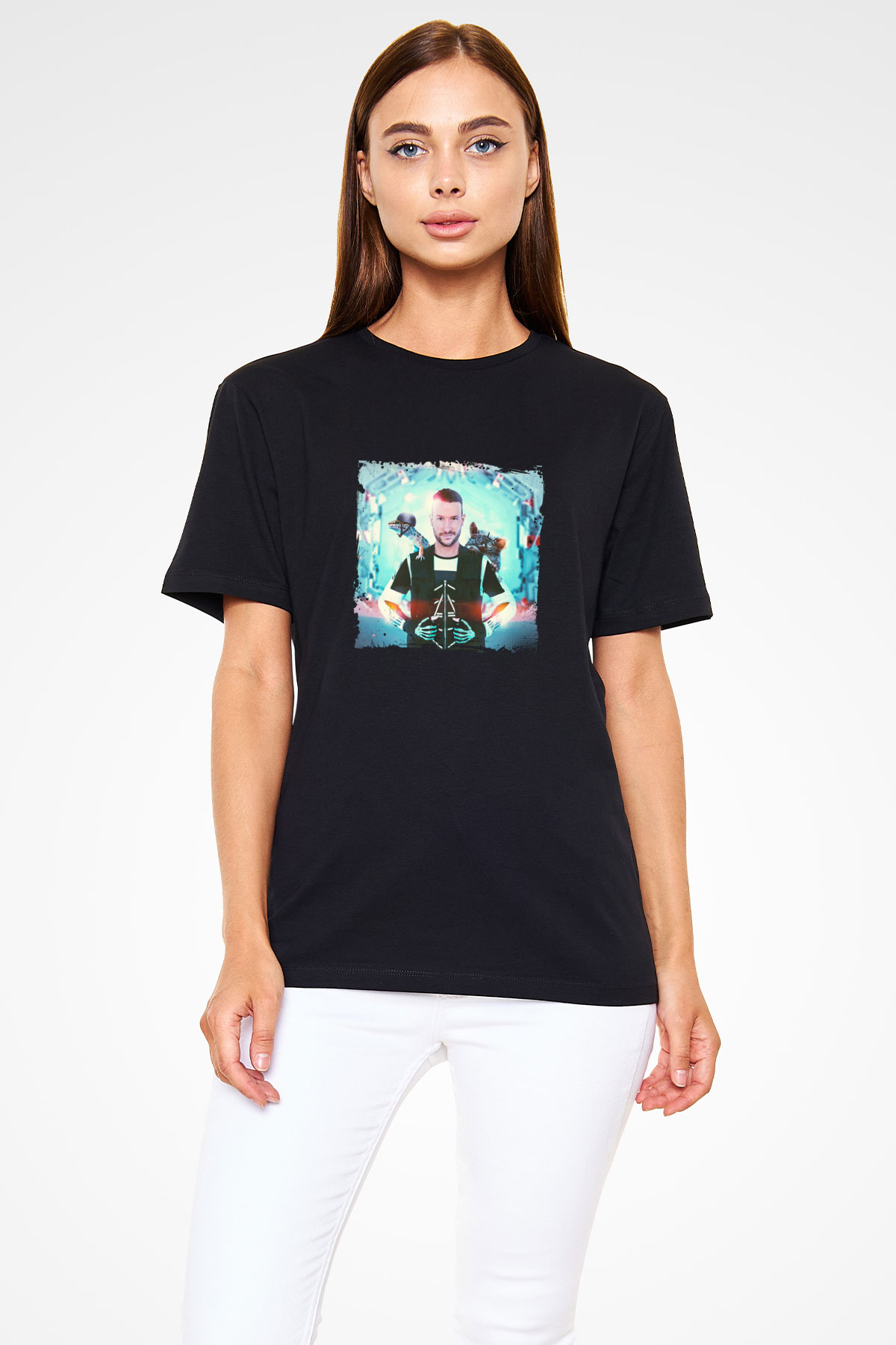 Don Diablo Baskılı Unisex Siyah Tişört