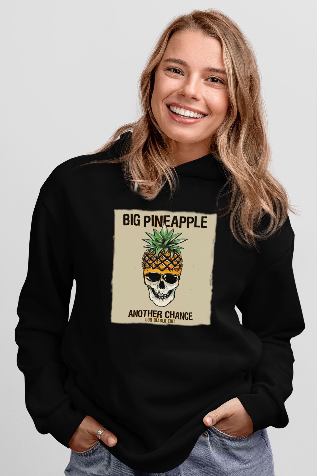Don Diablo Siyah Unisex Kapüşonlu Sweatshirt